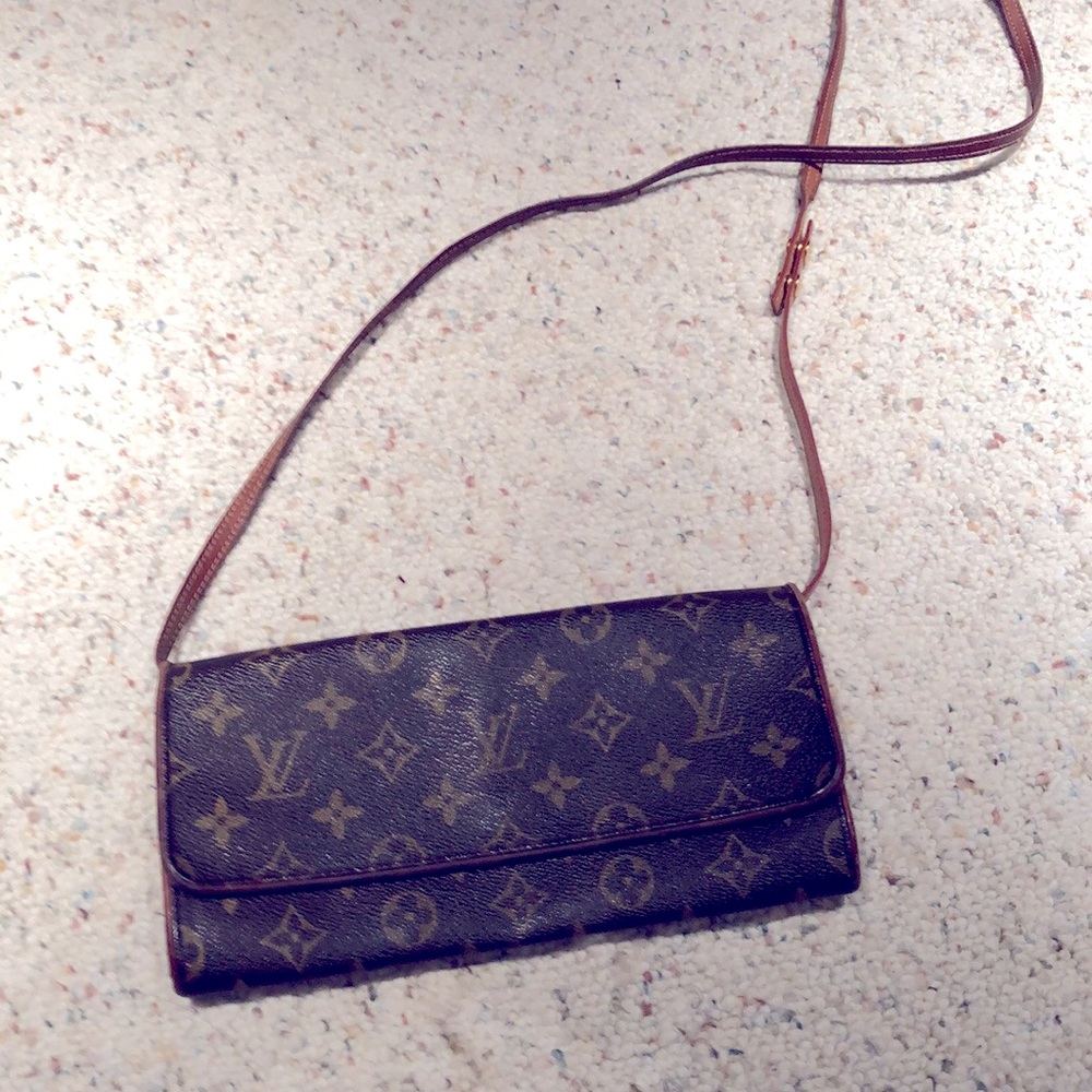 Authentic LV Rectangular Pochette AS IS - Strap - major flaw needs fixing- AS IS